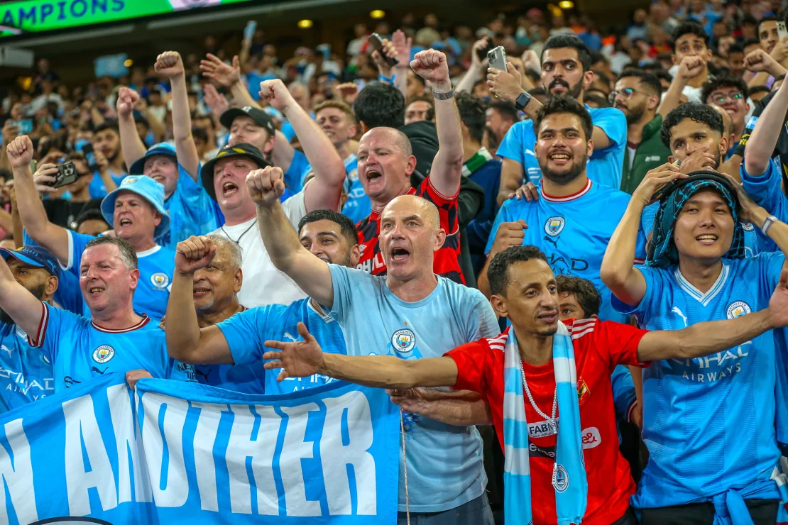 Manchester City wins the Club World Cup, creating history.